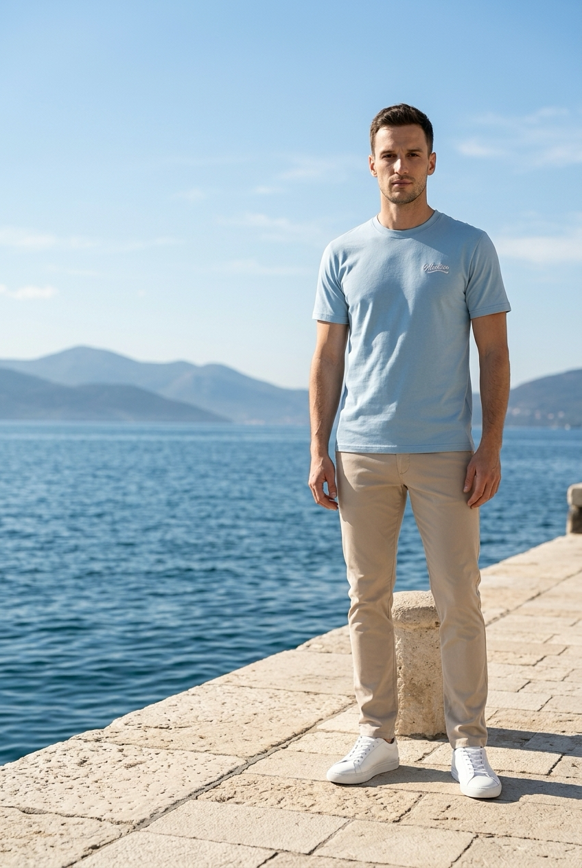 Die with Memories, Not Dreams. T-shirt Babyblau