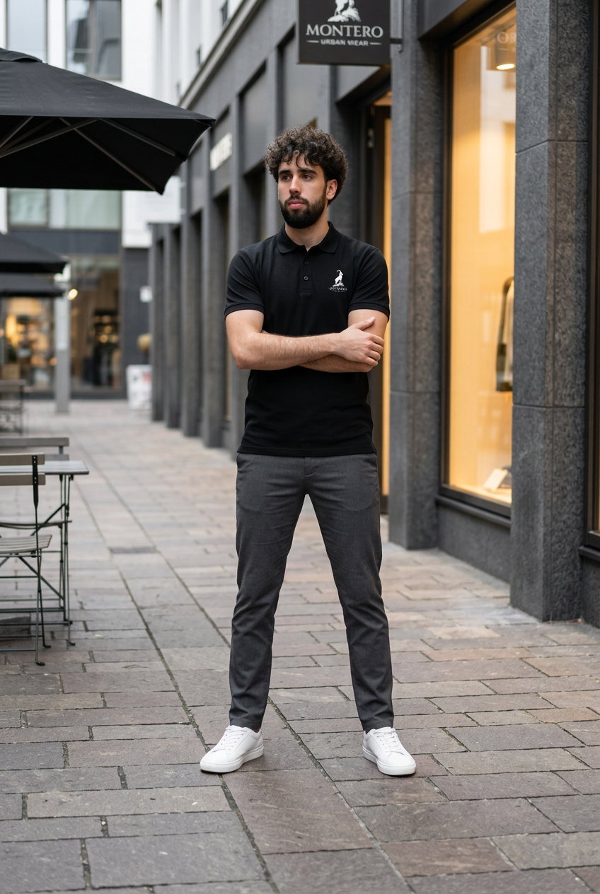 Polo Schwarz