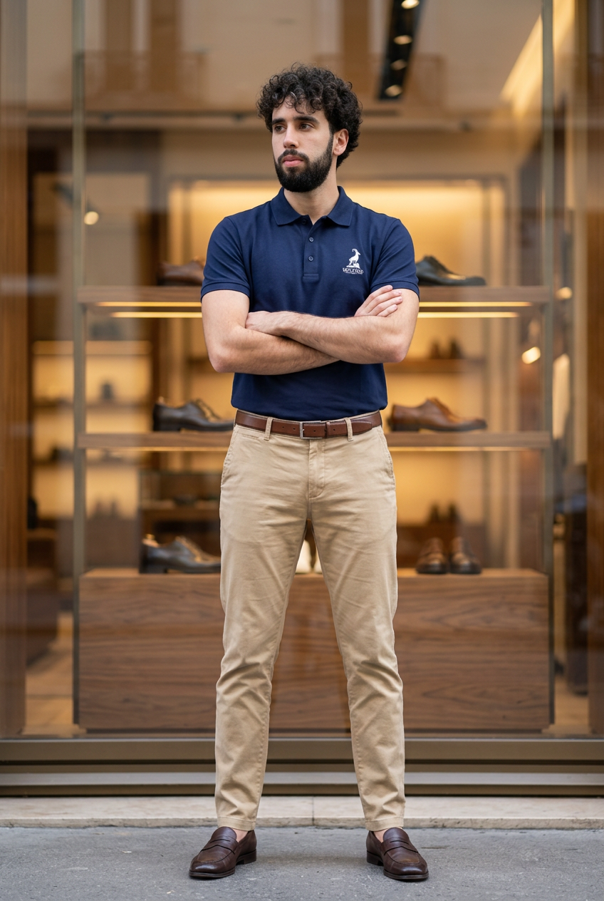 Polo Navy Blau