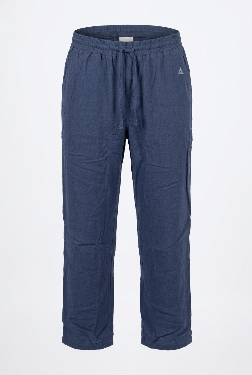 Leinenhosen Navy Blau